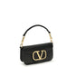 Valentino Garavani Black Calf Leather Bos Taurus Shoulder Bag