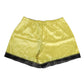 Dolce & Gabbana Yellow Satin Silk Mid Waist Underwear Shorts