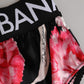 Dolce & Gabbana Black Floral Print High Waist Panty Underwear