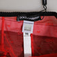Dolce & Gabbana Black Red Nylon High Waist Girdle Underwear