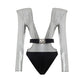 Dolce & Gabbana Gray Viscose One-Piece Swimsuit