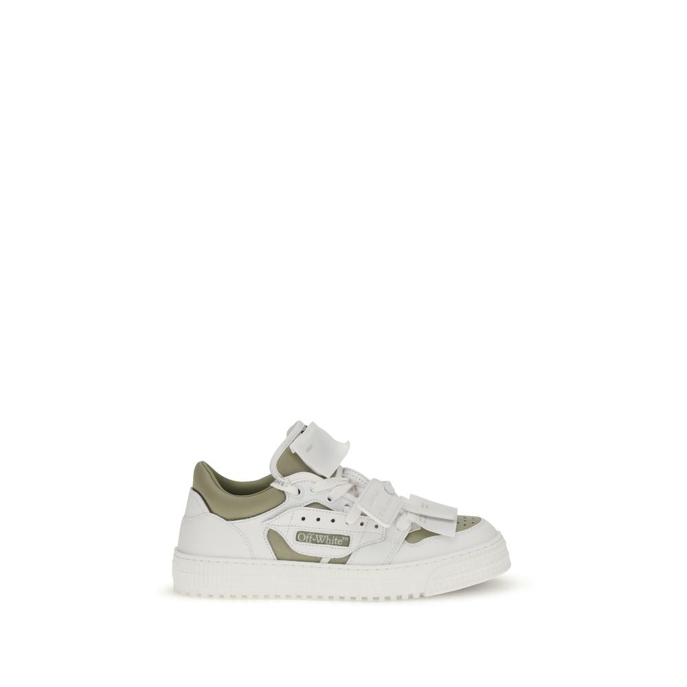 Off-White White Leather Low Top Sneakers