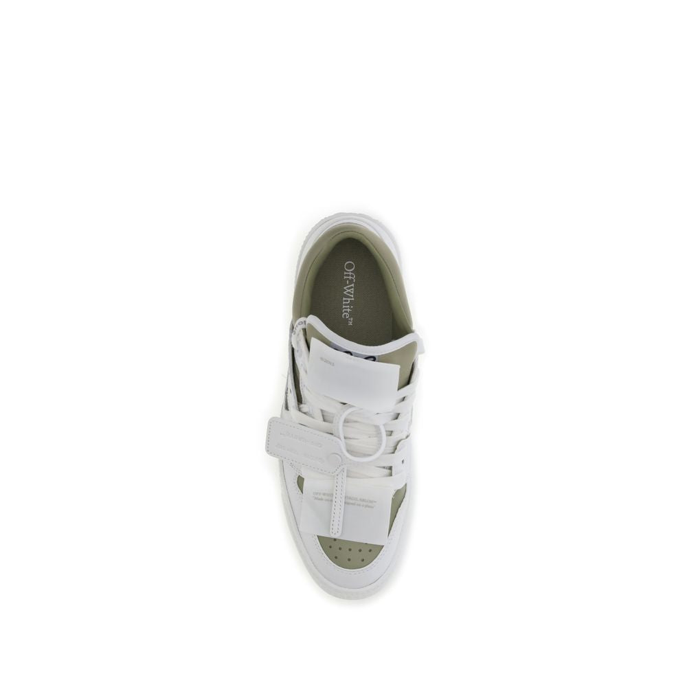 Off-White White Leather Low Top Sneakers