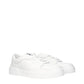 Dolce & Gabbana White Leather Low Top Sneakers