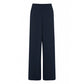 ICHI Blue Recycled Polyurethane Casual Pants