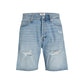 Jack Jones Light Blue Cotton Bermuda