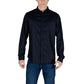 Armani Exchange Blue Lyocell Shirt