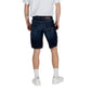 Armani Exchange Blue Cotton Bermuda