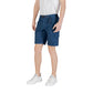 Hugo Boss Blue Cotton Bermuda