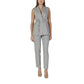 Vila Clothes Gray Recycled Polyester Waistcoat