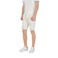 Jeckerson White Cotton Bermuda
