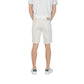 Jeckerson White Cotton Bermuda