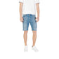 Jeckerson Light Blue Cotton Bermuda