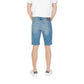 Jeckerson Light Blue Cotton Bermuda