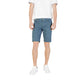 Jeckerson Blue Cotton Bermuda