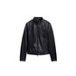 Desigual Black Polyester Biker Jacket