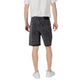 Gianni Lupo Black Cotton Bermuda