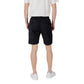 Gianni Lupo Black Cotton Bermuda