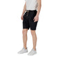 Gianni Lupo Black Cotton Bermuda