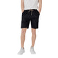 Gianni Lupo Black Cotton Bermuda