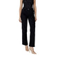 ICHI Black Cotton Relaxed Fit Jean