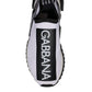 Dolce & Gabbana Black White Slip On Sorrento Sneakers Shoes