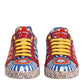 Dolce & Gabbana Portofino Carretto Printed Leather Sneakers Shoes