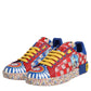 Dolce & Gabbana Portofino Carretto Printed Leather Sneakers Shoes