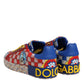 Dolce & Gabbana Portofino Carretto Printed Leather Sneakers Shoes