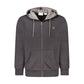 Timberland Black Cotton Men Sweater with Hood and Zip