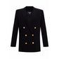 Balmain Black Viscose Women Blazer