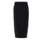 Tom Ford Black Cotton Midi Skirt