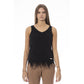 Baldinini Trend Black Wool Women Tank Top