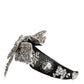 Dolce & Gabbana Black Hair Flower Crystal LIMONI Women Headband Diadem