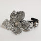 Dolce & Gabbana Black Hair Flower Crystal LIMONI Women Headband Diadem
