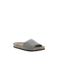Brunello Cucinelli Brown Calf Leather Bos Taurus Flat Sandals