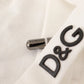 Dolce & Gabbana White Cotton Logo Patch Sweatpants Jogging Pants