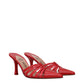 Paris Texas Red Leather Stiletto Heel Sandals