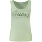Guess Jeans Green Cotton Tank Top