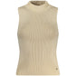 Guess Jeans Beige Cotton Tank Top