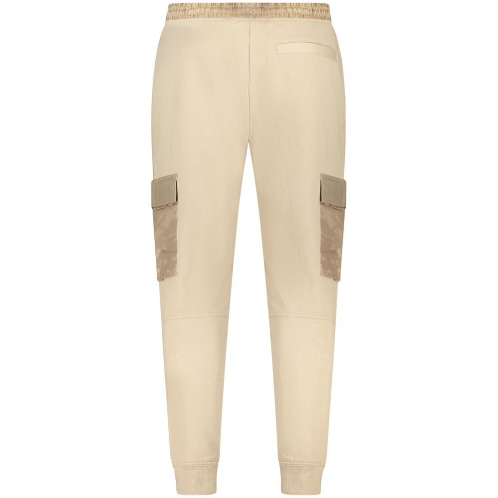 Hugo Boss Beige Cotton Men's Jogger Trouser