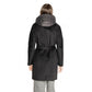 Cleré Black Polyester Coat