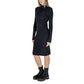 Cleré Black Viscose Midi