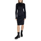 Cleré Black Viscose Midi
