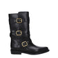 Celine Black Leather Flat Boots