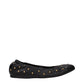 Chloé Black Leather Ballet Flats