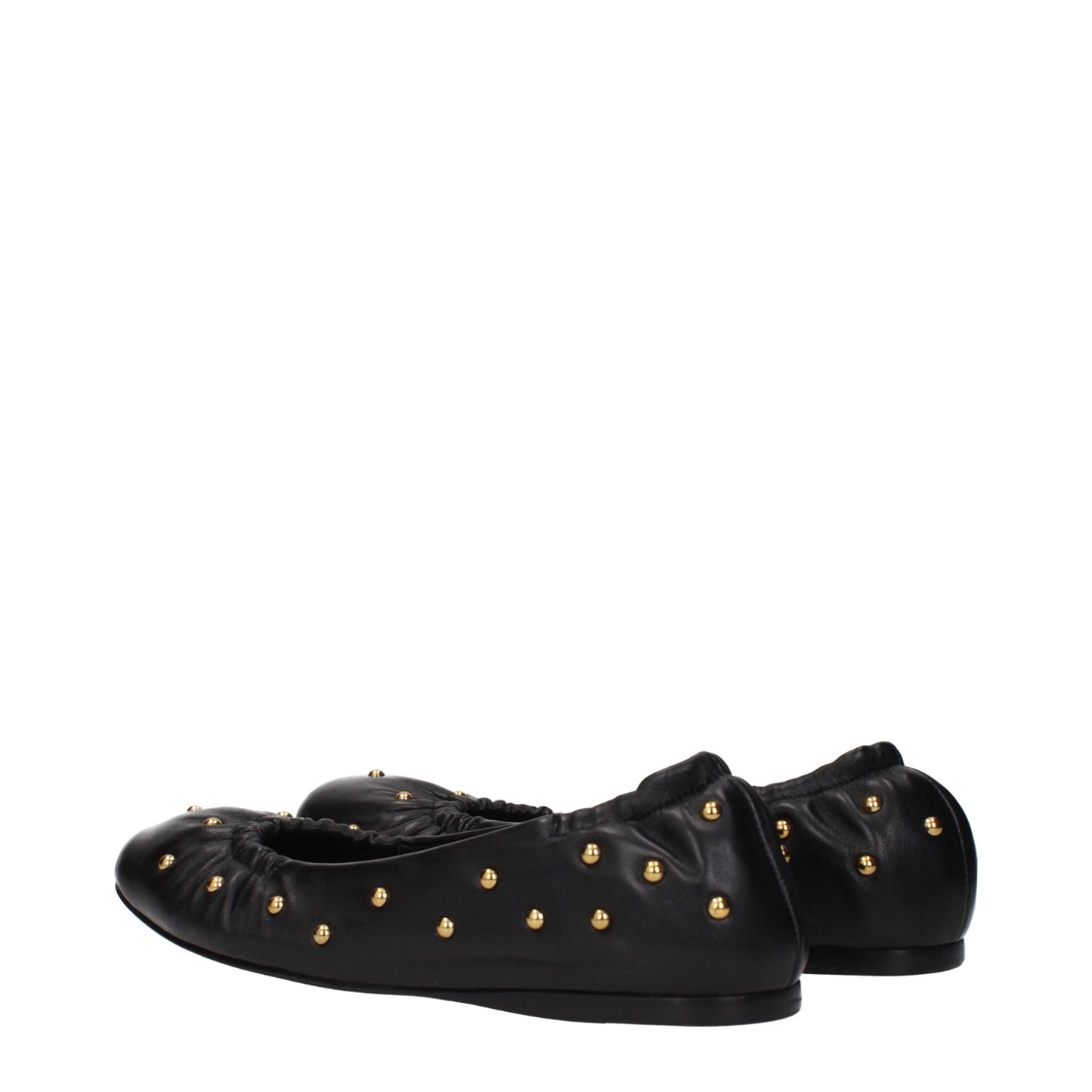 Chloé Black Leather Ballet Flats