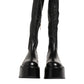 Dolce & Gabbana Black Logo Plaque Over The Calf Boots Shoes