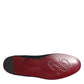 Dolce & Gabbana Black Brocade Loafers Slip On Men Dress Shoes