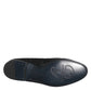 Dolce & Gabbana Black Brocade Crown Loafers Dress Shoes